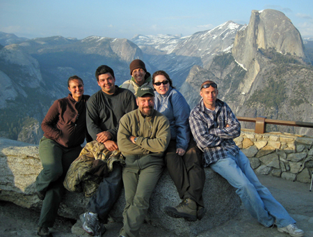 Students at Glaicer Point, Yosemite National Park